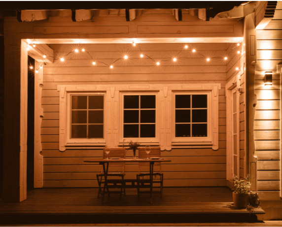 Outdoor Porch String Lights