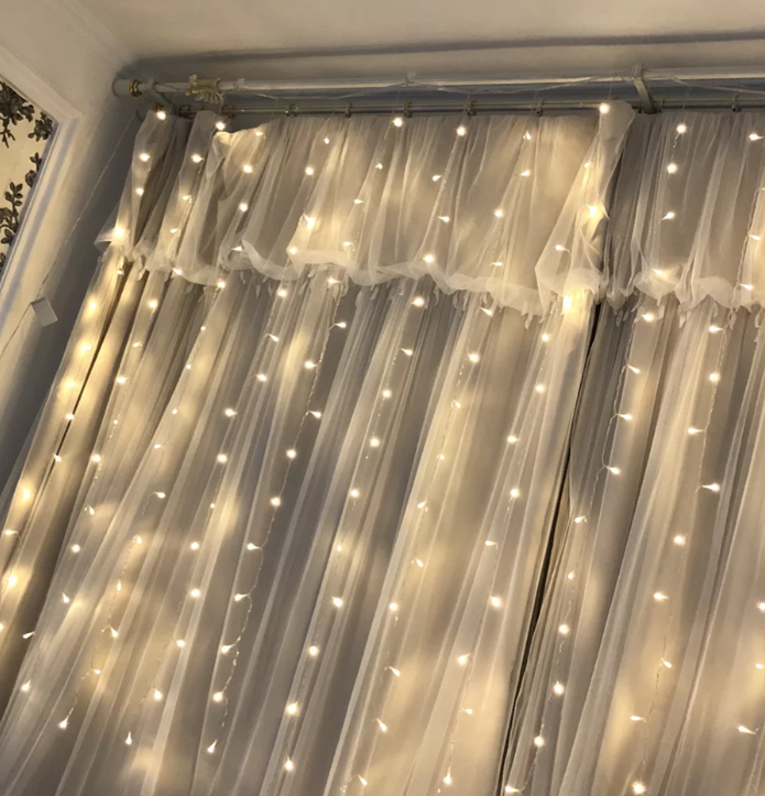 hang curtain lights